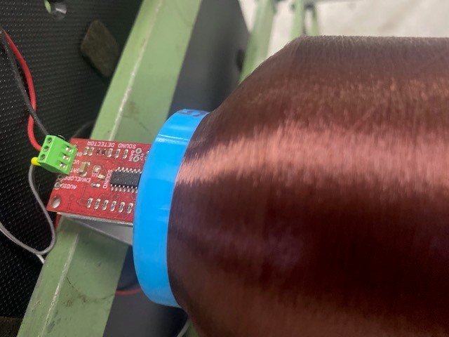 Uso del sensor de hilo roto
